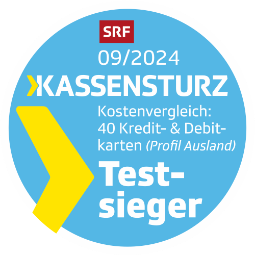Radicant Testsieger 2024 Kassensturz
Debitkarte Ausland